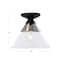Hello Honey® Robert Stevenson Lighting Theo Metal & Conical Glass Flush Mount Ceiling Light